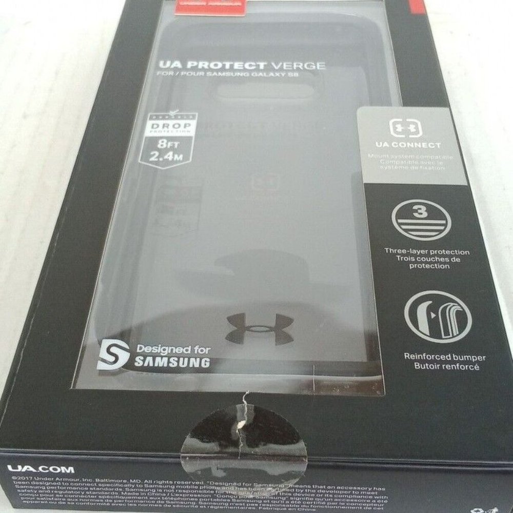 Under Armour UA Protect Verge Samsung Galaxy S8 Case Black/Clear